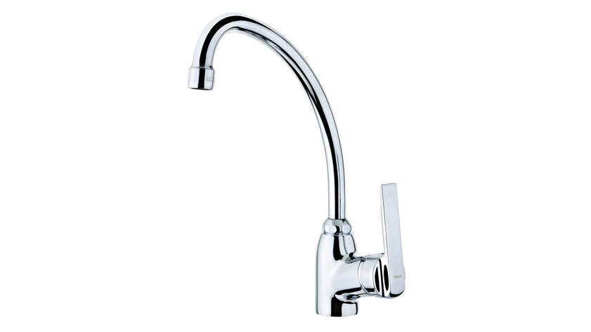 Teka Single Lever Kitchen Tap with high spout and anti-scale areator