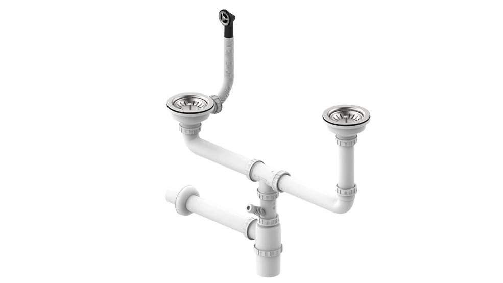 Teka 3½ Basket waste, siphon, and Connections 115890017