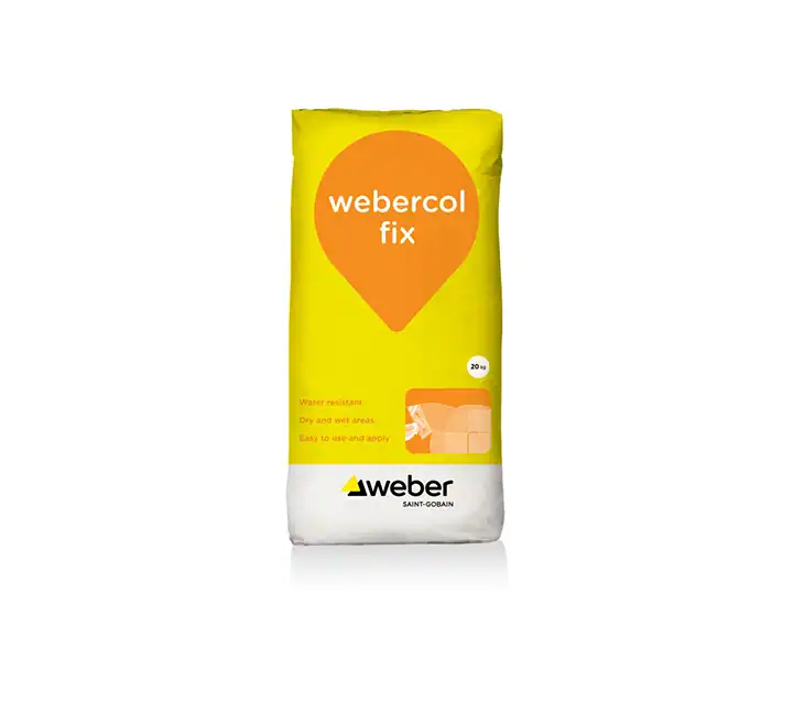 Webercol Fix – Cement-Based Tile Adhesive for Internal Use 20kg White